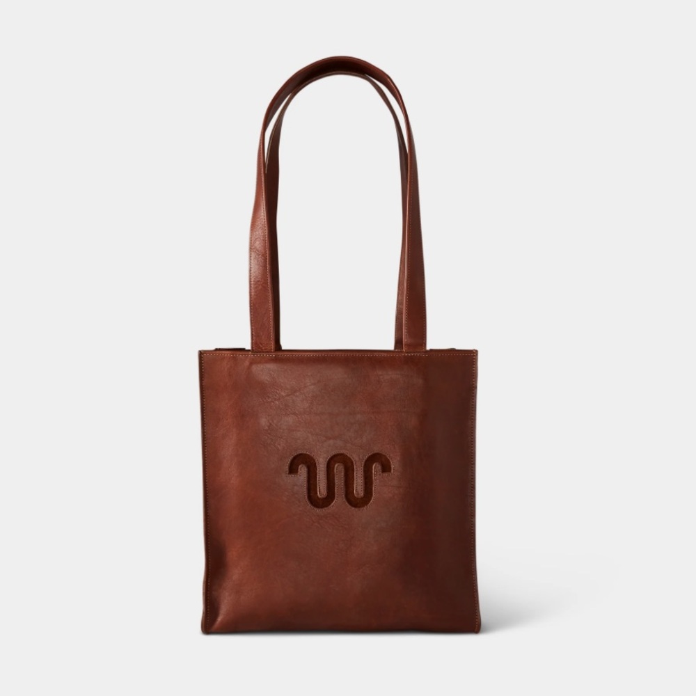 AUTHENTIC Leather Brown King Ranch Tote Bag LIKE NEW